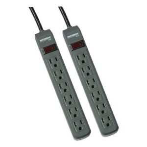 Minuteman MMS362P 6-Outlet Surge Protector, 2-Pack