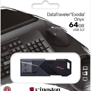 Kingston 64GB DataTraveler Exodia Onyx USB 3.2 Flashdrive