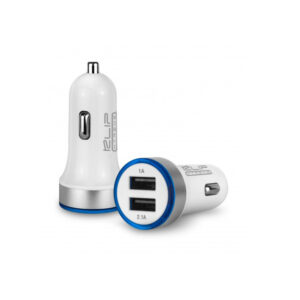 Klip Xtreme Dual USB Port Car Charger (White)