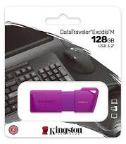Kingston DataTraveler Exodia 128GB USB 3.2 Flashdrive (Purple)
