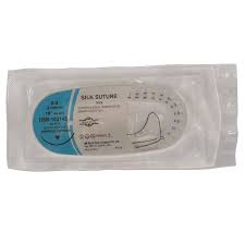 Silk Suture3-0 Reverse Cutting 24MM 3/8 45cm