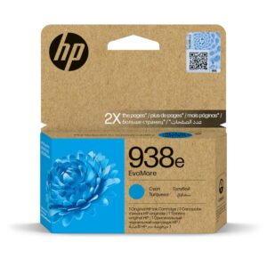 HP 938e EvoMore Cyan Original Ink Cartridge