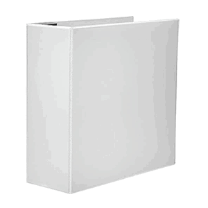 Challenge VU 4" Binder with Inner Pockets - White D Ring