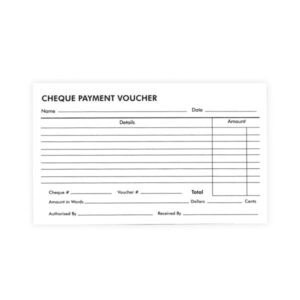Challenge Cheque Payment Voucher 8 1/2 x 5 1/2" - 50sht