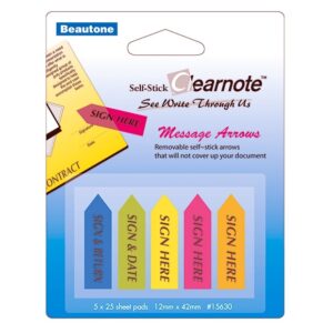 Clearnote Message Flags (Sign Here/Sign & Date/ Sign & Return)