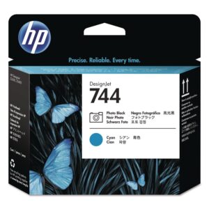 HP 744 Photo Black and Cyan DesignJet Printhead