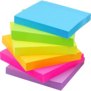 Stick'N 3 x 3" Neon Assorted Colours
