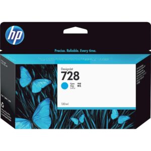 HP 728 130ml Cyan Ink Cartridge