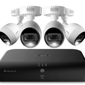 Lorex 4K DVR Digital Video Recorder with 8 Channel and 4 cameras