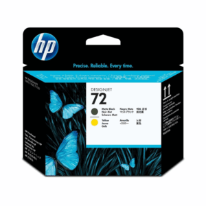HP 72 130ml Matte Black and Yellow Printhead