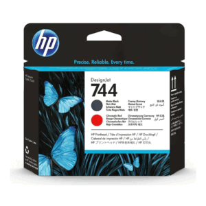 HP 744 Matte Black and Chromatic Red DesignJet Printhead