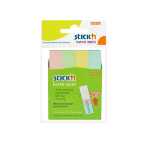 Stick'N Index Notes Pastel Assorted Colours 76x14mm