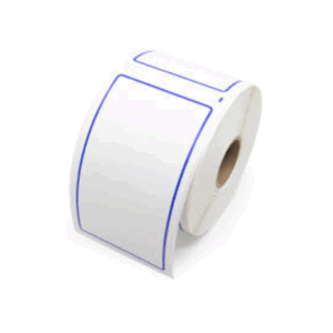 Blue Border Labels 5" x 2" (100 Labels/ pk)