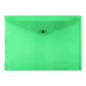 Document Bag 9 3/8 x 13 with Button - Green