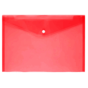 Document Bag 9 3/8 x 13 with Button - Red