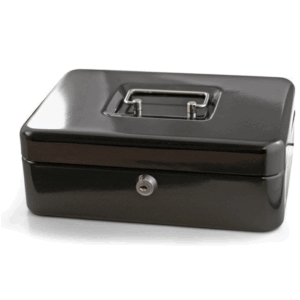 Helix / Oxford 10" (25cm) Standard Cash Box - Black