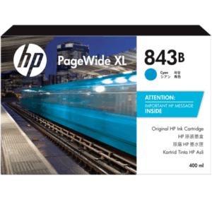 HP 843B 400ml Cyan Ink Cartridge