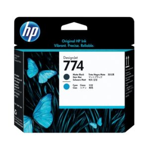 HP 774 Matte Black and Cyan Printhead