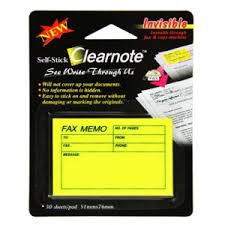 Fax Memo Lemon 2 x 3"