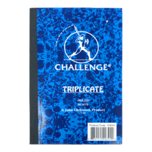 Challenge Triplicate Book 8 x 5" Ruled - 100sht