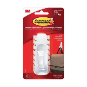 3M Large Plastic Command Hook - 1/pk