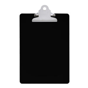 Clipboard Plastic Black Butterfly Clip
