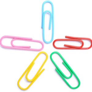 NB Paper clips coloured 100's small 25mm