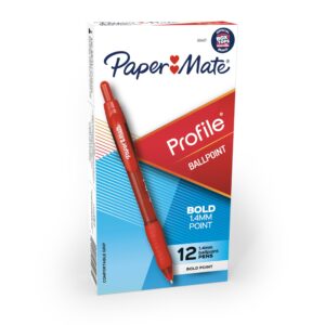 Papermate Profile Retractable Red