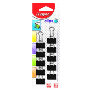 Maped Foldback binder clips 19mm in blister card