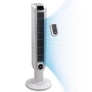 Lasko 2510 36” Tower Fan with Remote (White)