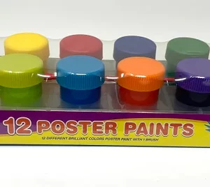 Winners Poster Paints 12 assorted colours with brush