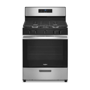 Whirlpool LWF7700S 30” 5-Burner Gas Range (Silver)
