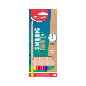 Maped Colour Pencil 12ct Smiling Planet