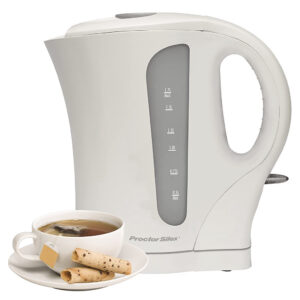 Proctor Silex K4090PS 1.7L Cordless Electric Kettle (White)